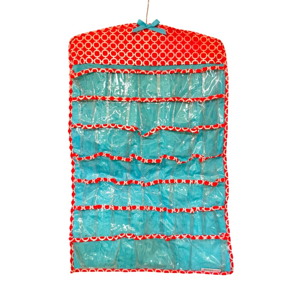 Hanging double sided jewelry organizer
